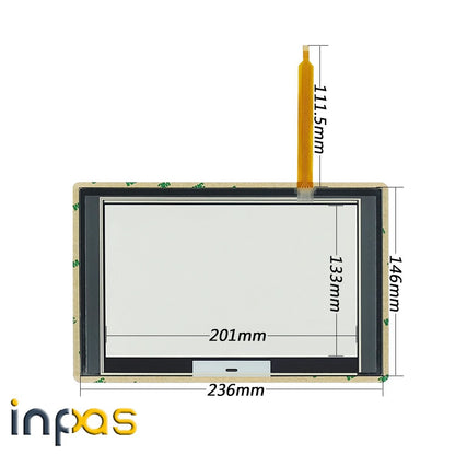 1X Touch screen panel glass with Protective film for G09C0000 G09C1000