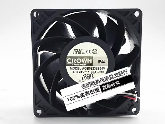 CROWN 9CM 24V 1.65A AGB09238B24V Inverter High Air Flow Cooling Fan
