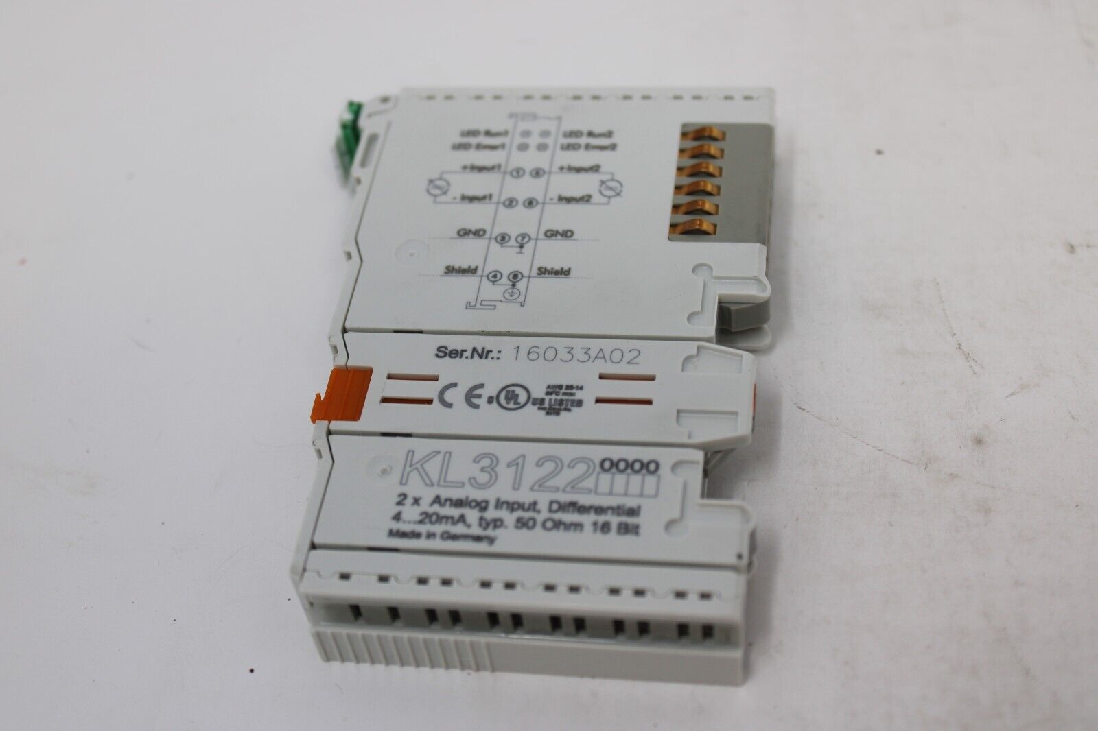 used Beckhoff KL3122 Analog Input - BECKHOFF