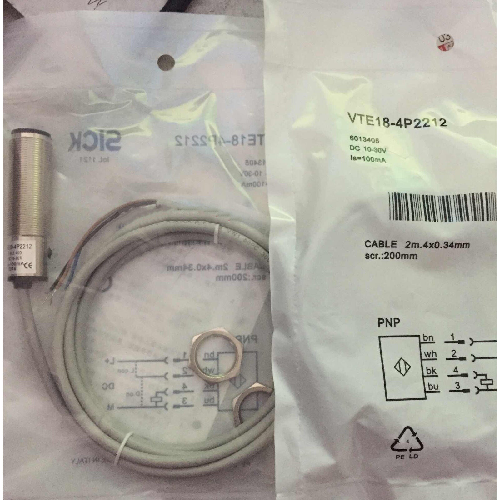 VTE Switch VTE18-4P2212 6013405 Photoelectric Switch Fast - ONE SICK VTE