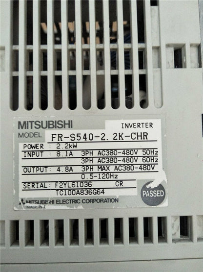 Mitsubishi FR-S540-2.2K-CHR Inverter: tested, good condition - MITSUBISHI