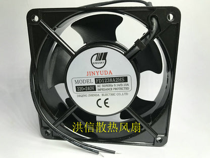 1pcs  JINYUDA FD1238A2HS 220-240V 0.14/0.10A 12cm AC cooling fan
