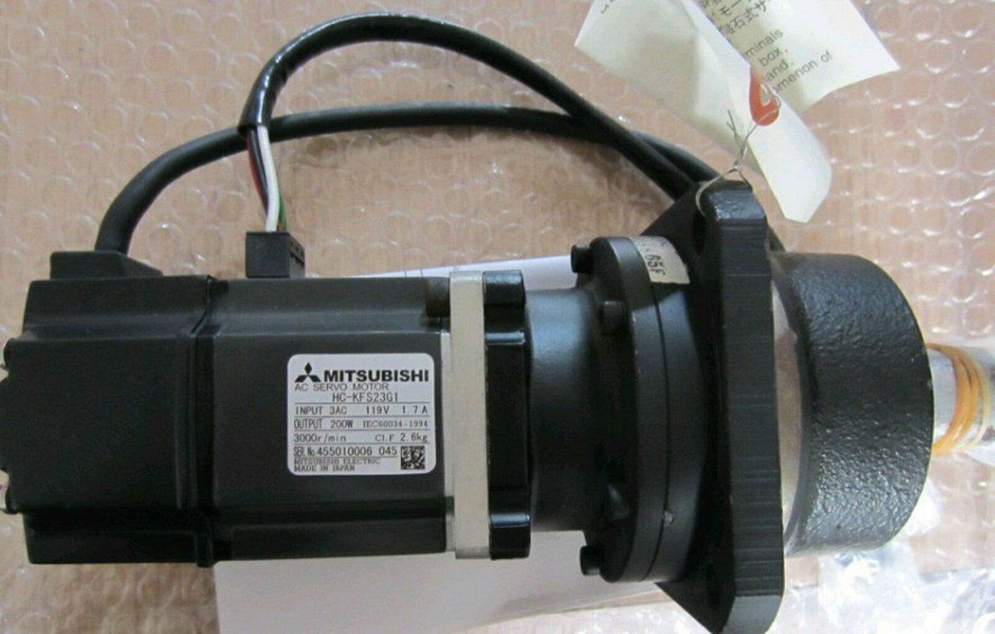 New Mitsubishi HC-KFS23G1 servo motor in box, One year - MITSUBISHI