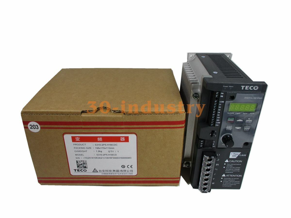 NEW For TECO S310-2P5-H1BCD 1.2kg 0.4KW 220V Motor Drive Inverter In Box TECO