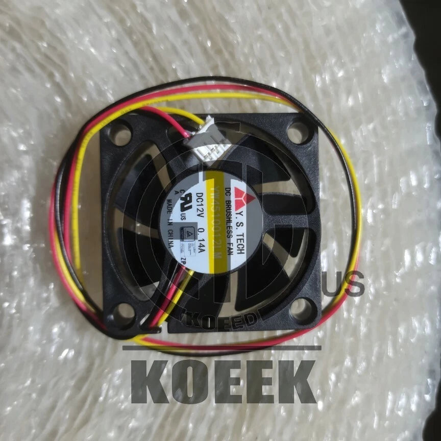 1PC YW04510012LM Y.S.TECH Cooling Fan DC 12V 0.14A 45*45*10mm 3 pin