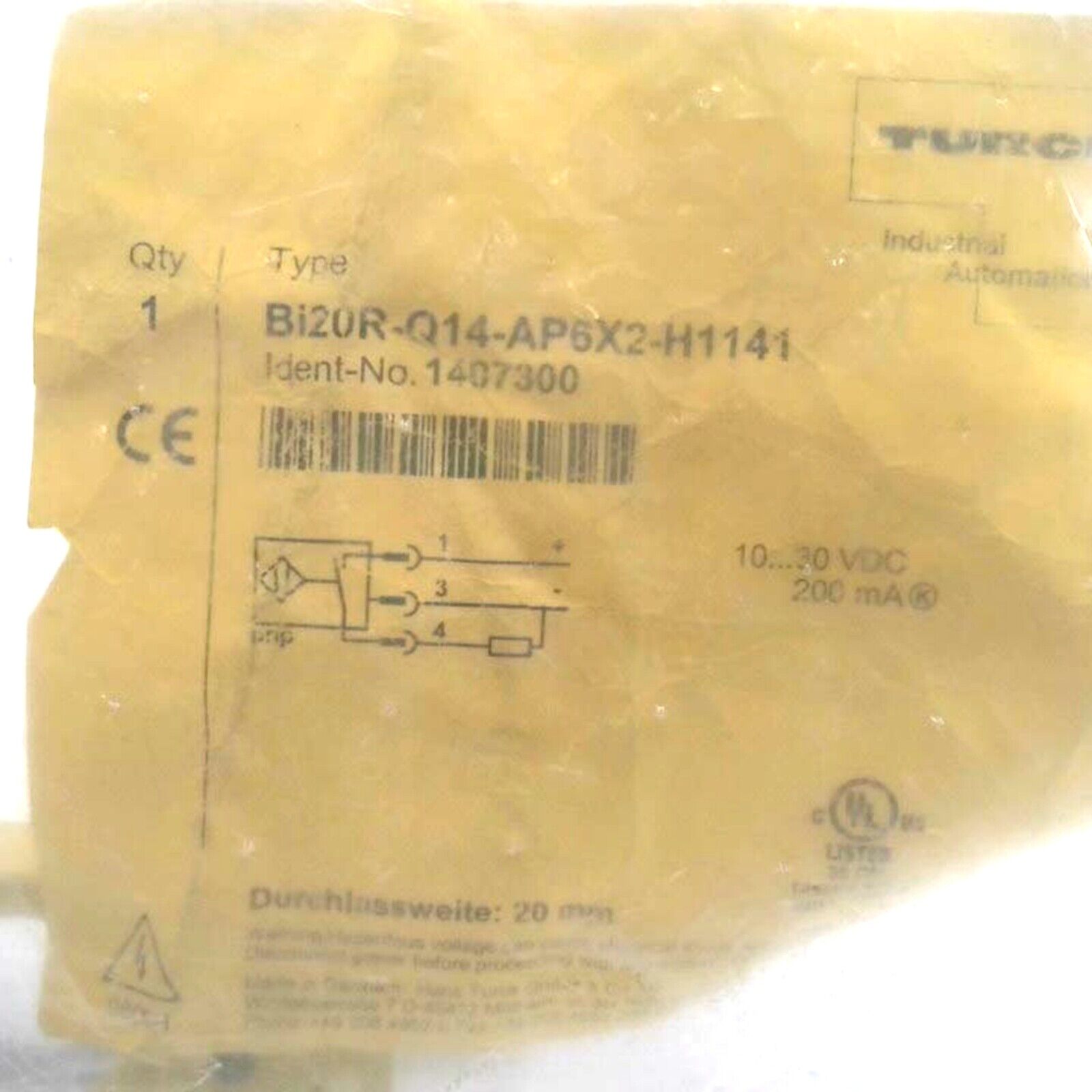 TURCK BI20R Proximity Switch - TURCK
