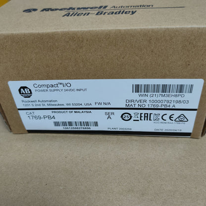 Allen-Bradley 1769-PB4 CompactLogix Power Supply 1769PB4 New Factory Sealed - ALLEN-BRADLEY