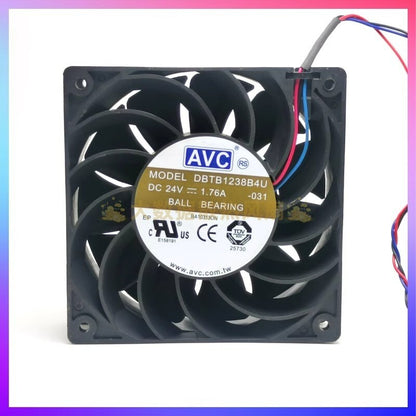AVC DBTB1238B4U DC24V 1.76A 12038 3-Wire Inverter Cooling Fan