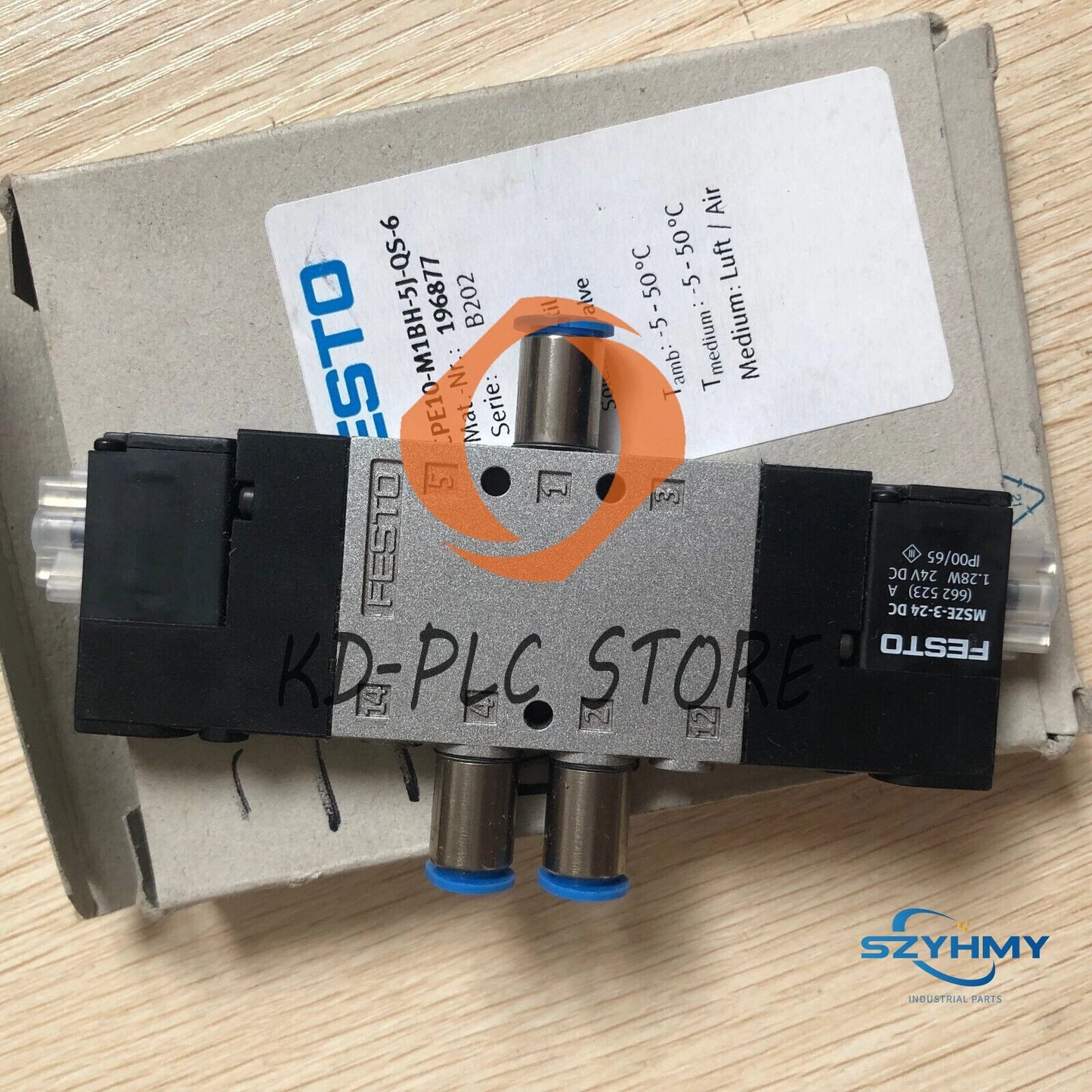 1PC FESTO CPE10-M18H-5J-QS-6 196877 Solenoid Valve