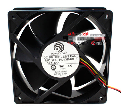 1pcs POWER LOGIC PL13B48H 12038 120mm 48V 0.32A Cooling Fan 3pin