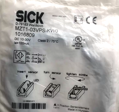 SICK MZT1-03VPS-KW0 Proximity Switch Sensor - SICK
