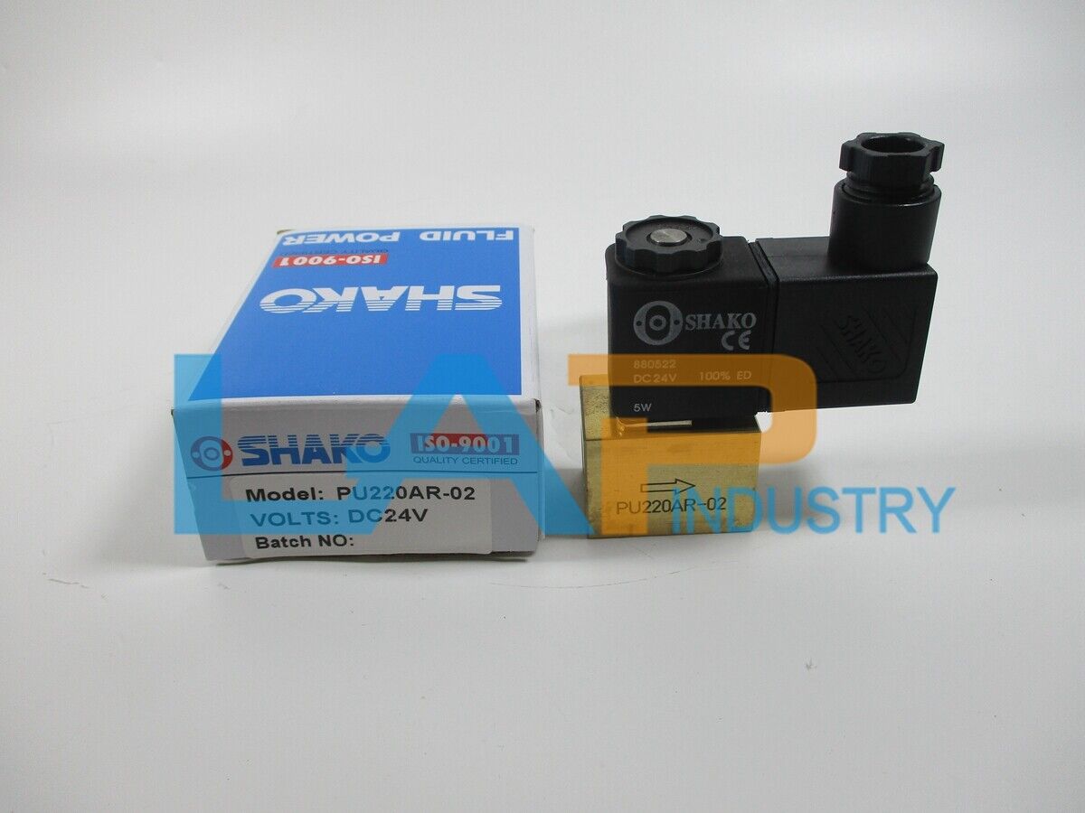 1Pcs SHAKO Solenoid Valve PU220AR-02 DC24V - SHAKO