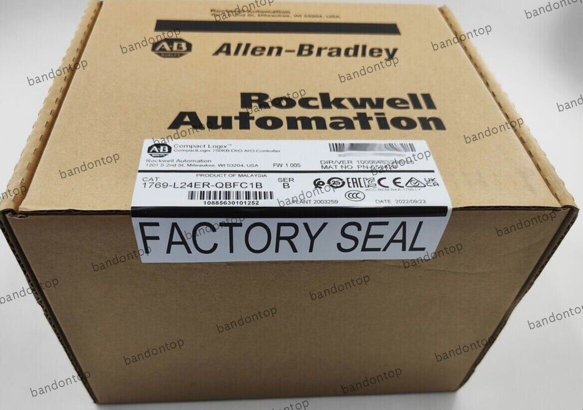 Allen-Bradley CompactLogix 750KB Controller 1769-L24ER-QBFC1B - ALLEN-BRADLEY