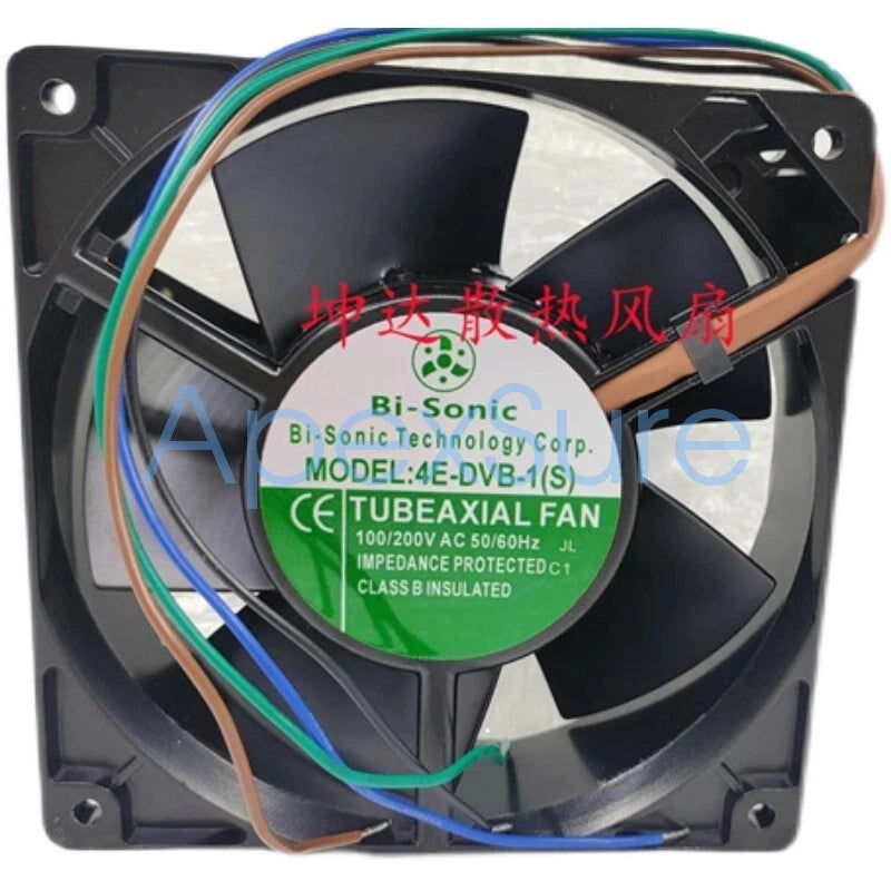 Bi-Sonic 4E-DVB-1(S) 100-200V AC 4-Wire Axial Dual Voltage Cooling Fan