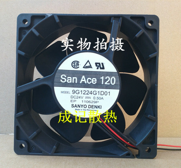 1pcs Sanyo 9G1224G1D01 24V 120*120*38mm 0.5A inverter fan