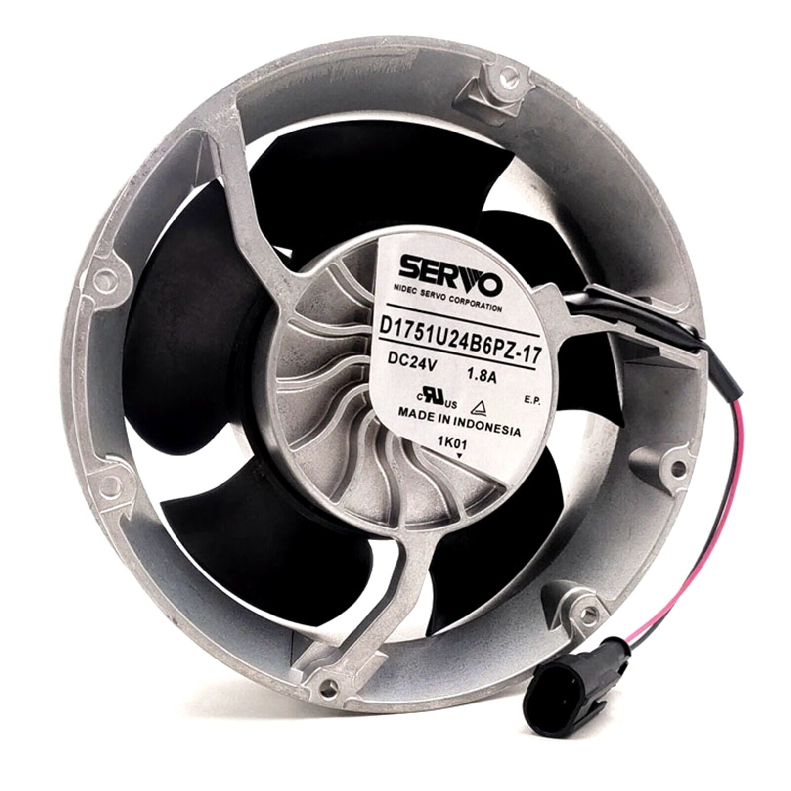 Servo D1751U24B6PZ-17 Axial Cooling Fan - High-Efficiency Axial Flow Fan for Industrial Use - SERVO