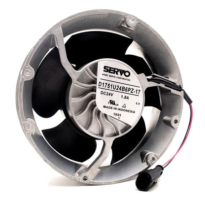 Servo D1751U24B6PZ-17 Axial Cooling Fan - High-Efficiency Axial Flow Fan for Industrial Use - SERVO