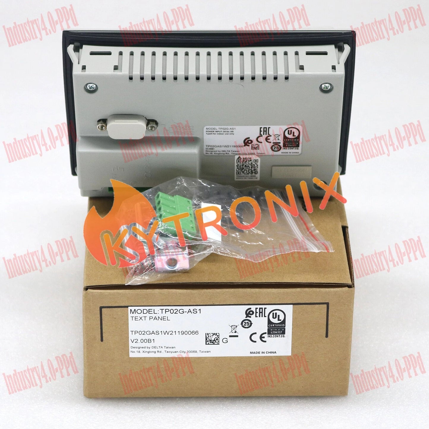 Delta Text Panel TP02G-AS1 ONE YEAR WARRANTY