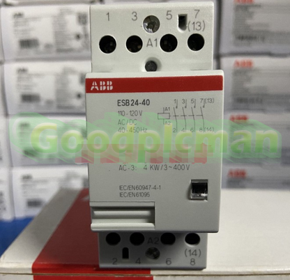 1PC ABB ESB24-40 GHE3291102R0004 110-120VAC/DC Contactor 4NO