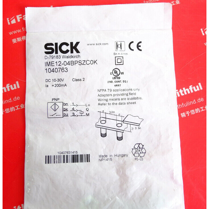 Proximity Switch IME12-04BPSZC0K Fast - ONE SICK