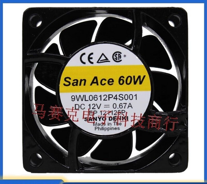 Sanyo 9WL0612P4S001 DC12V 0.67A 60*60*25mm Waterproof Fan