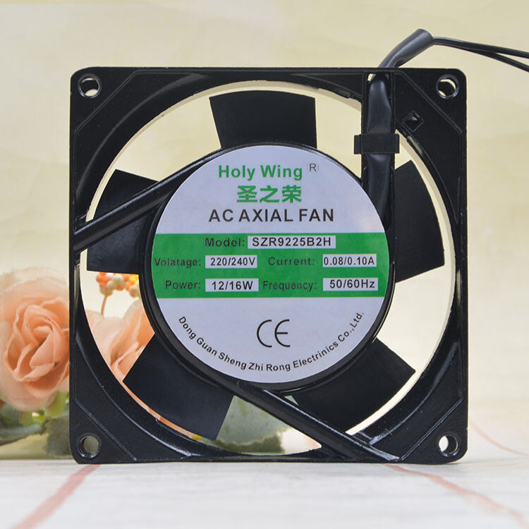 1pcs  HOLYWING SZR9225B2H 220/240V 0.08/0.10A 12/16W metal fan