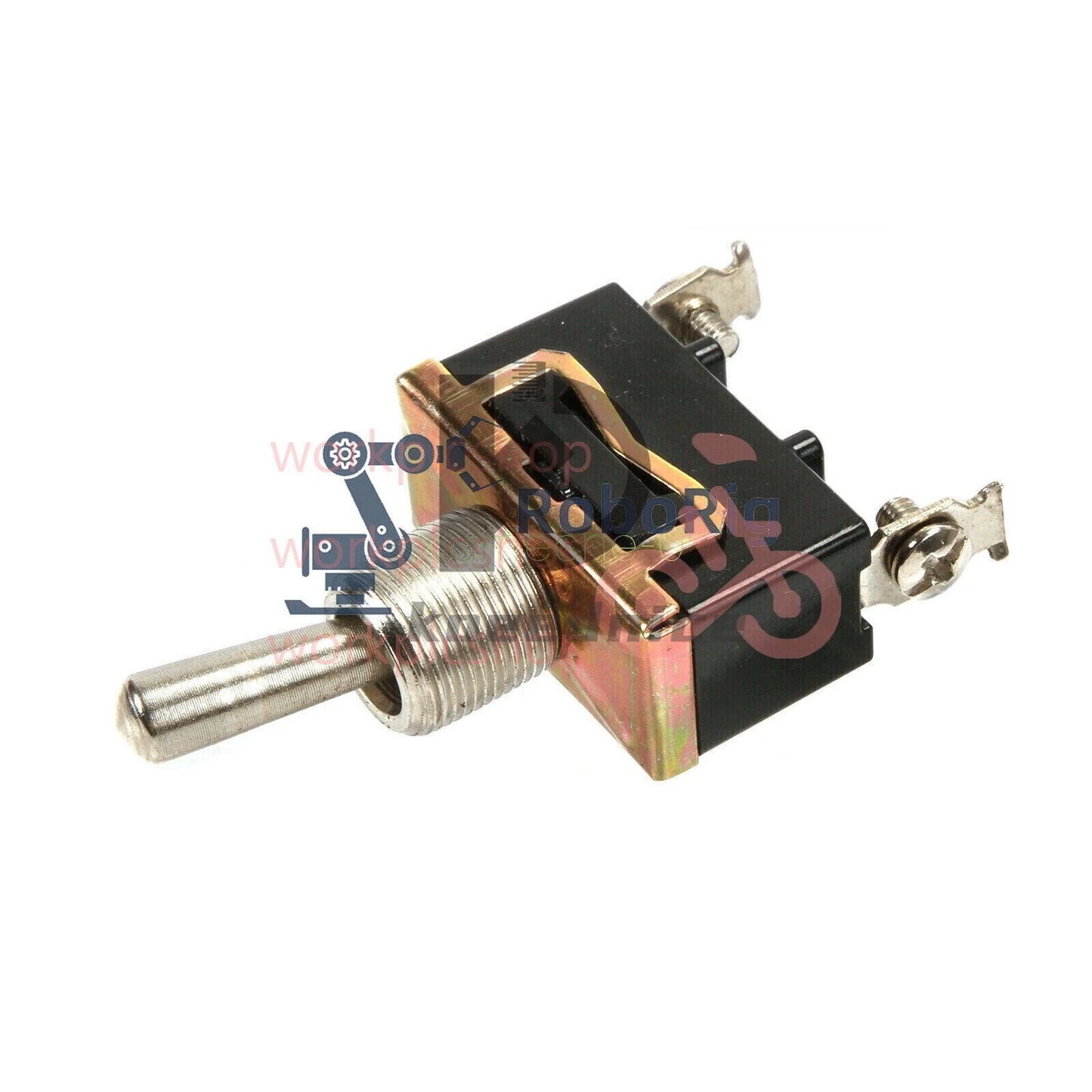 5PCS E-TEN1021 2-Pin Toggle Flick Switch SPST ON-OFF Car Dash Light Metal