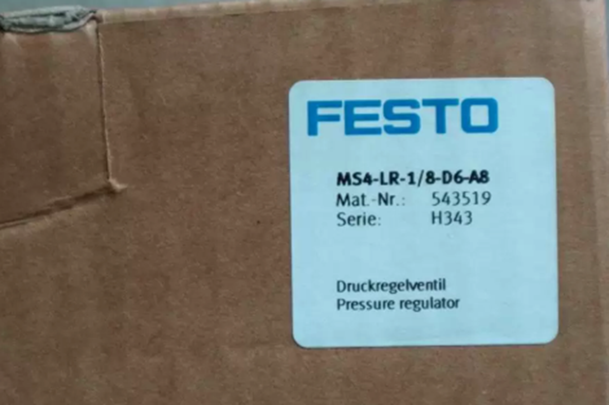 Pressure Regulator Valve MS4-LR-1/8-D6-A8 by FESTO - High-Pressure Flow Control System - FESTO