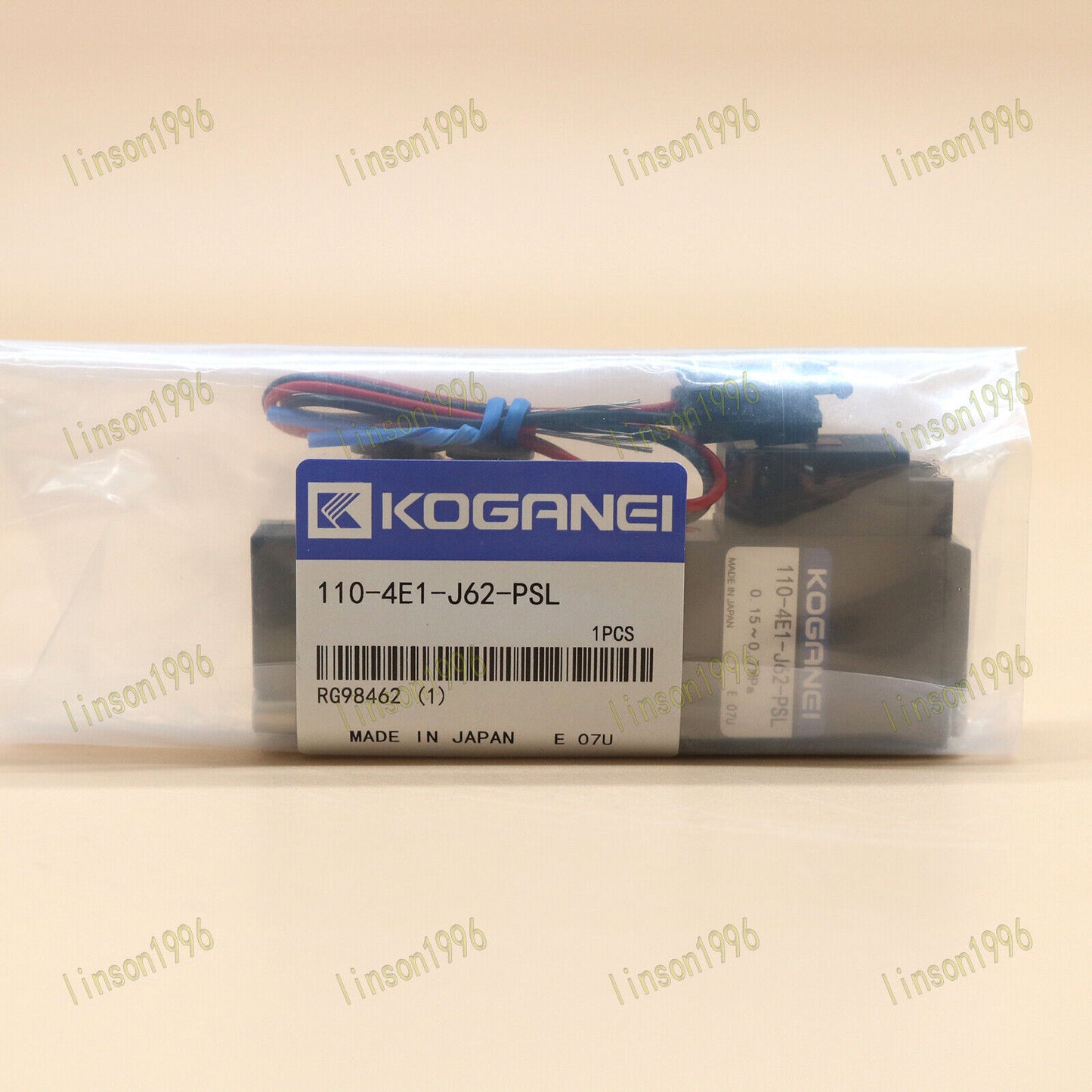 1PC KOGANEI 110-4E1-J62-PSL DC24V Solenoid Valve Fast Delivery - KOGANEI
