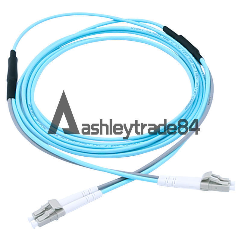 new 100M 10G OM3 Armored Cable Fiber Patch Cord LC to LC 3.0mm MM 50/125 Duplex