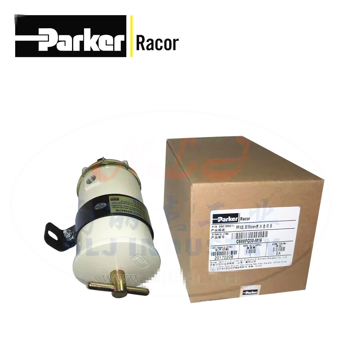 new 1pcs Parker Racor C588FG30-M16 Fuel Filter/Water Separator Filter