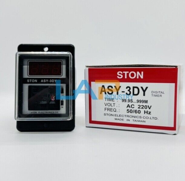 STON Digital Time Relay ASY-3DY AC220V 50/60HZ 99.9S-999M - STON