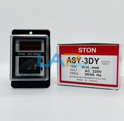 STON Digital Time Relay ASY-3DY AC220V 50/60HZ 99.9S-999M - STON