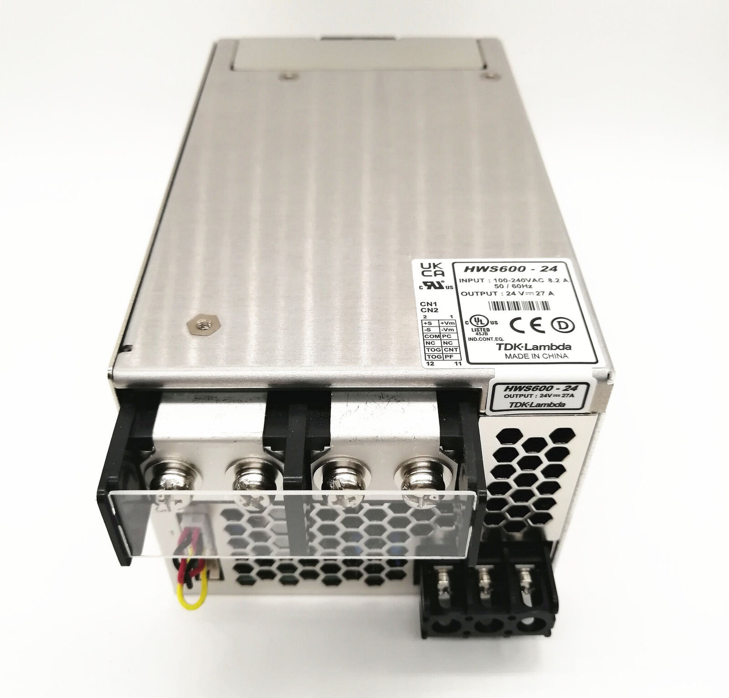new TDK-LAMBDA HWS600-24 24V 27A Switching Power Supply 100-240VAC 8.2A - TDK-LAMBDA