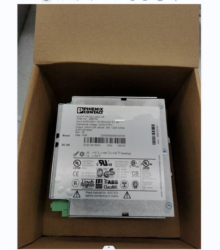 new 1pcs Phoenix Switching Power Supply 2866792 QUINT-PS/ 3AC/24DC/20 20A 380V - PHOENIX