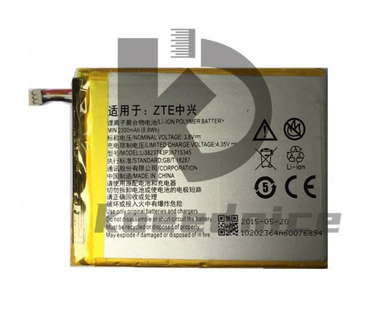 Qty:1pc For ZTE Grand S Flex OEM 2300mAh Battery LI3823T43P3H715345