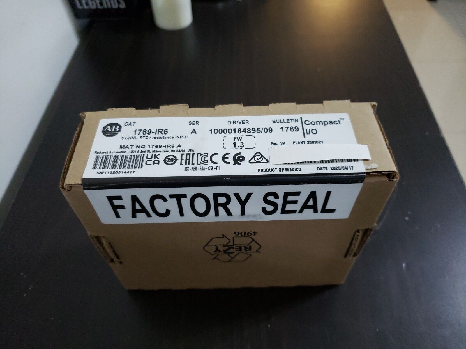 AB 1769-IR6 SER A Compactlogix RTD Module SEALED Mfg 2023 - COMPACTLOGIX