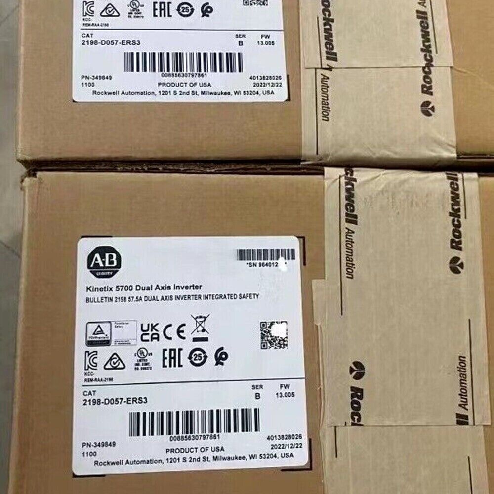 Allen-Bradley New Kinetix 5700 Dual Axis Inverter Model 2198D057ERS3 - ALLEN-BRADLEY