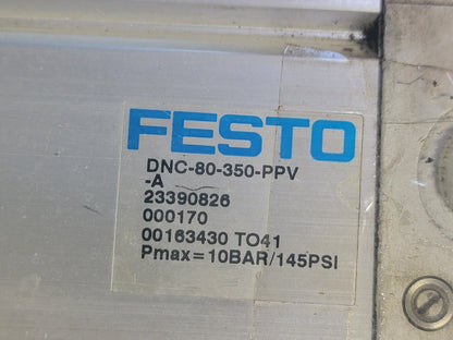 FESTO DNC-80-350-PPV-A Pneumatic Cylinder NOS NO BOX FREE SHIP LOC HH