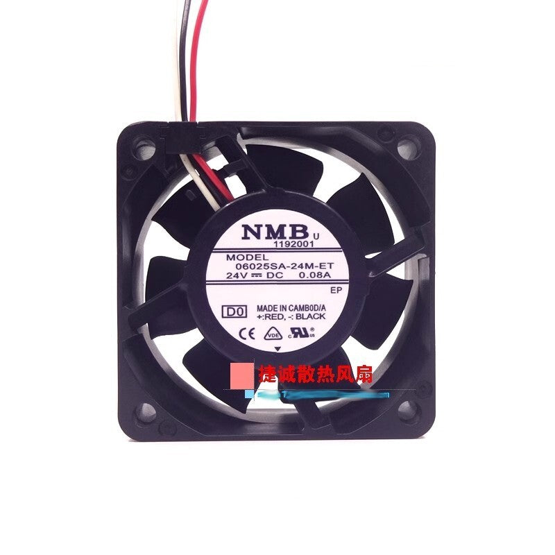 NMB 06025SA-24M-ET 24V 0.08A 6025 6CM Inverter case cooling fan