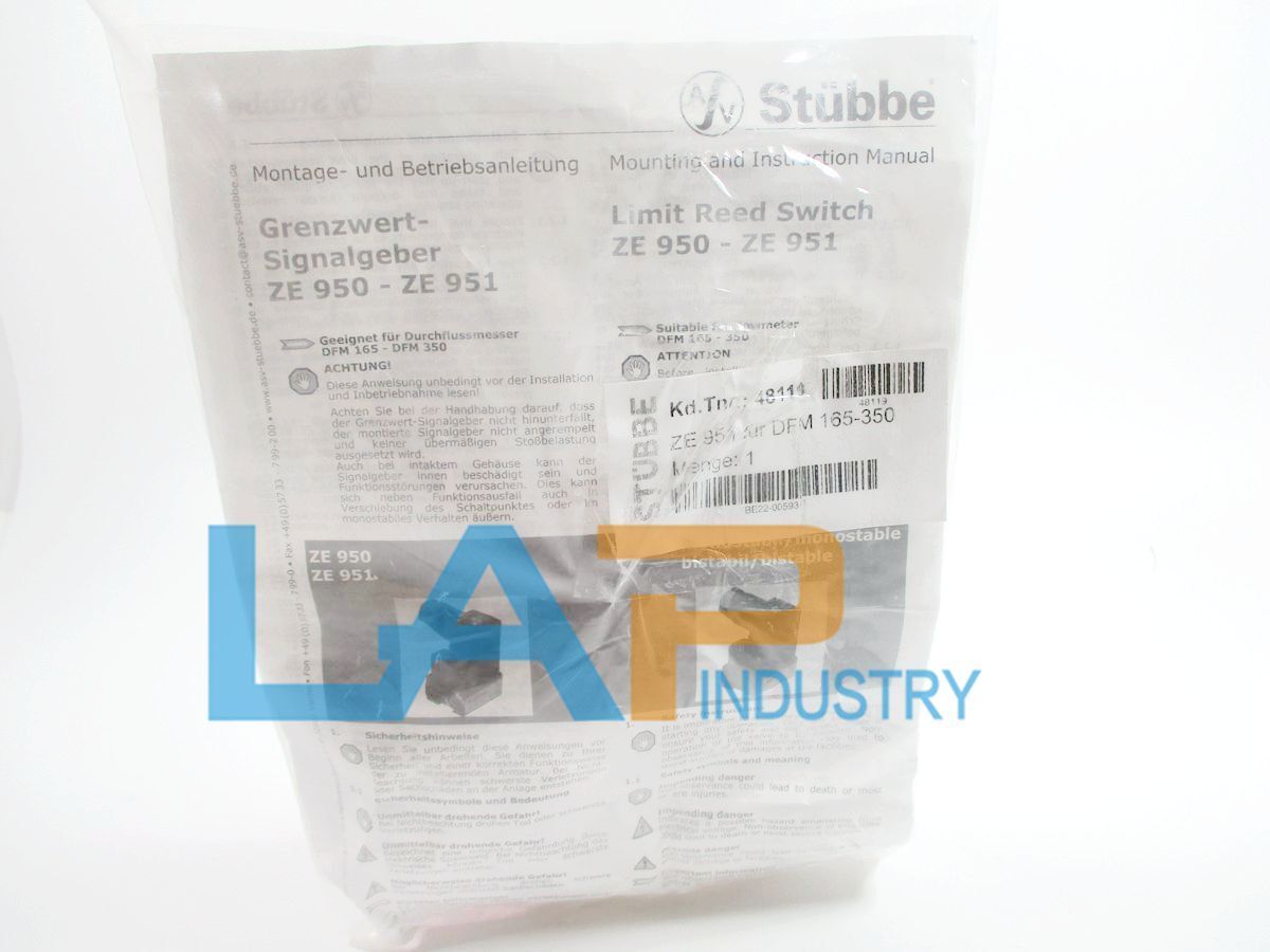 Flow Switch ZE951 Alarm ASV Limit Switch - Normally Open Design - FLOW SWITCH