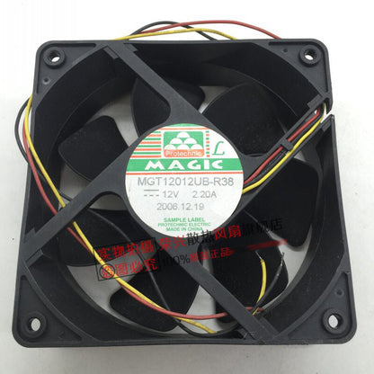 MAGIC MGT12012UB-R38 12038 12V 2.20A 3-wire chassis inverter fan