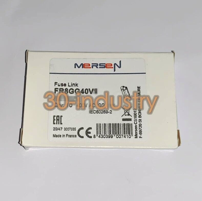 Ferraz Shawmut FR8GG40V4 Fuse - 400V, 4A, 8x31mm, Pack of 10 - FERRAZ SHAWMUT