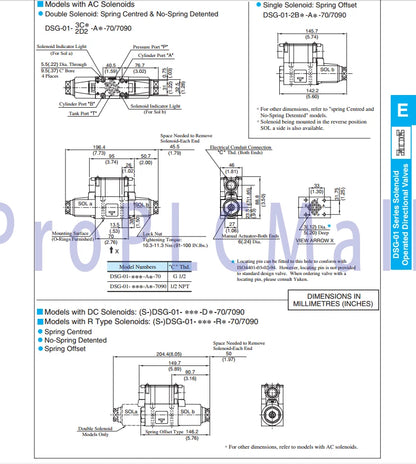 YUKEN DSG-01-3C2-D24-N1-70 Solenoid Valve ~1PCS