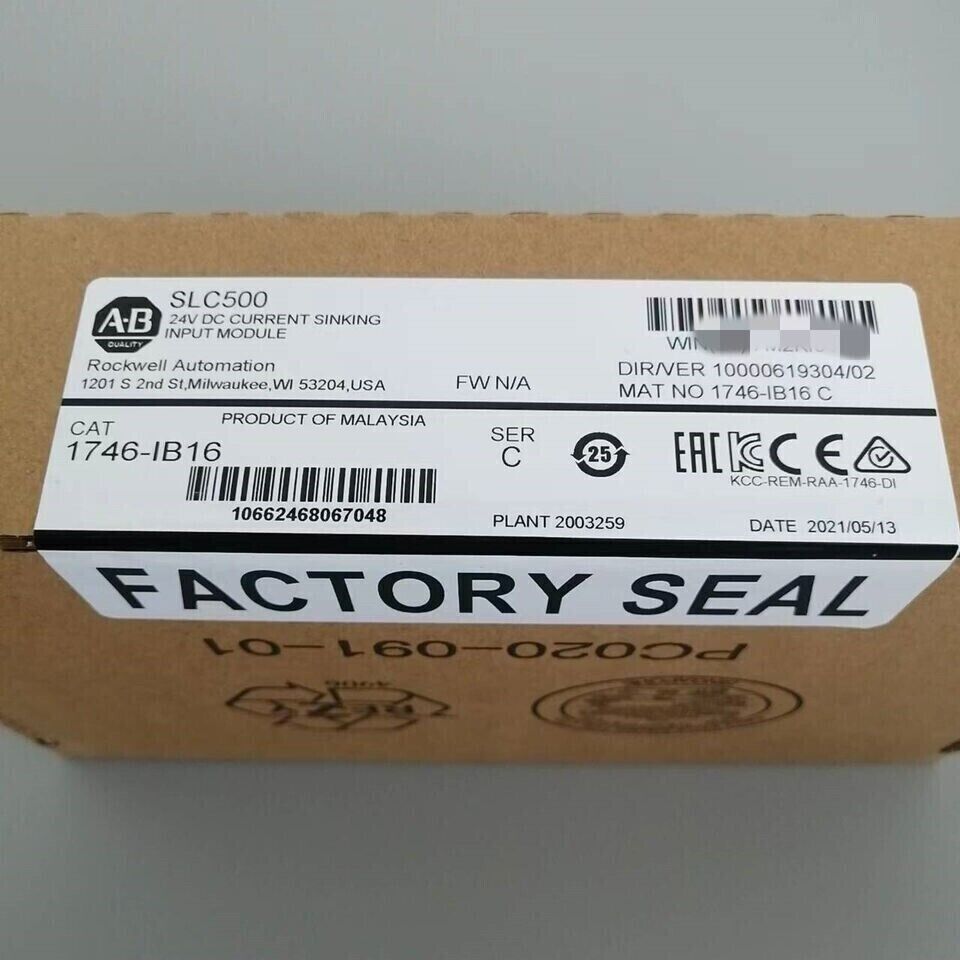 New Factory Sealed AB 1746-IB16 SER D SLC 500 Digital Input Module PLC 1746IB16 - KOEED