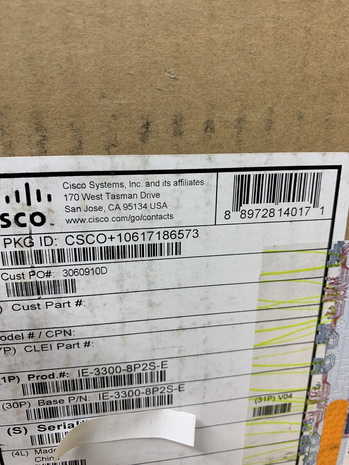 new Sealed Cisco IE-3300-8P2S-E Cisco Catalyst IE-3300-8P2S Rugged Switch - CISCO