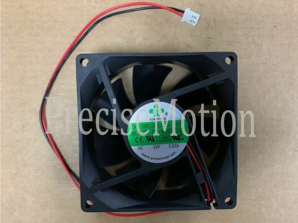 POWERYEAR FAN PY-8025H12S 12v 0.2A 8025 8CM 2 PIN