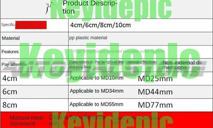 20pc Dialysis Clip 4 6 8 10cm Experimental Dialysis Bag Clip Dialysis Bag #ke