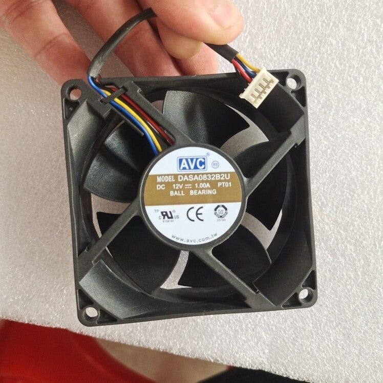 AVC DASA0832B2U 8032 12V 1.0A 8CM 8cm 4-wire dual ball fan with large airflow
