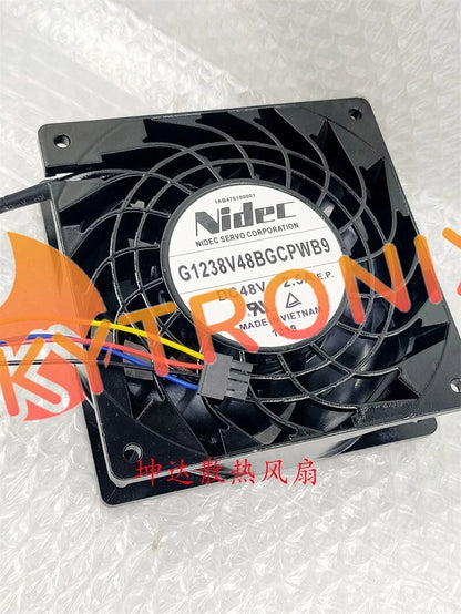 1 PCS NIDEC Fan G1238V48BGCPWB9 DC48V 2.5A 12038 12CM 4-wire fan Aluminum frame